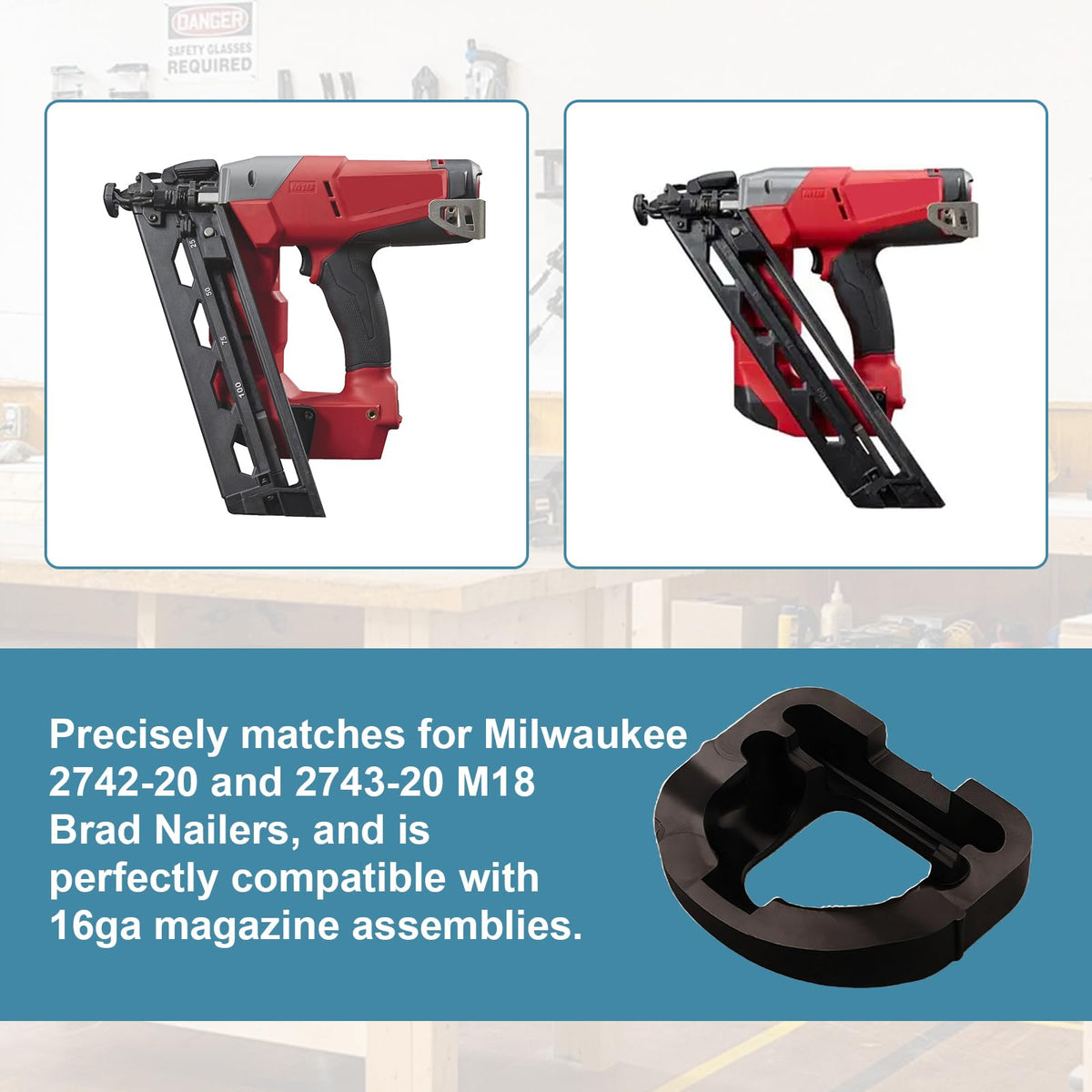 M18 16GA Nailer No-Mar Pad 3-Pack,Fits 2742-20/2743-20