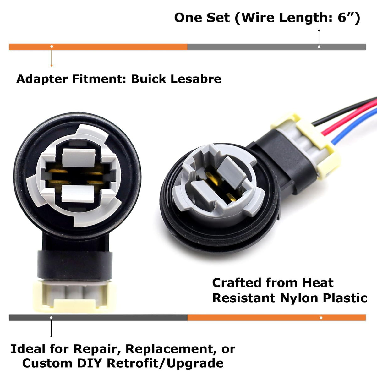 iJDMTOY OEM-Spec 3157 Turn Signal Bulb Socket for Buick 2000-2005 Lesabre