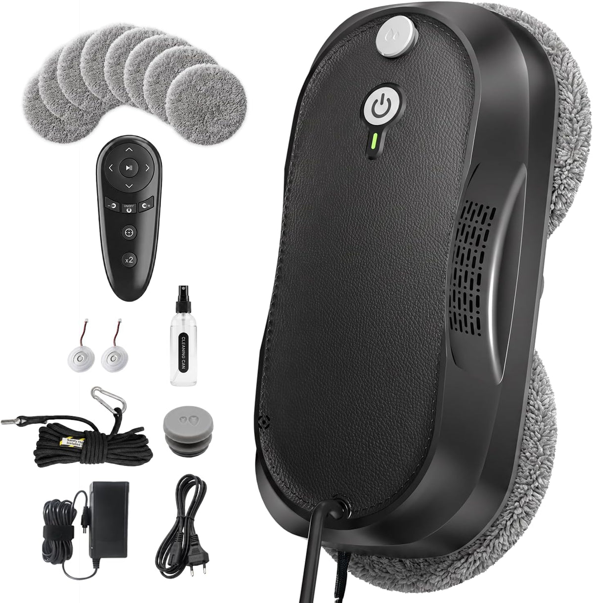 Window Cleaning,Window Cleaner Robot with Triple Safety System,Edge Detection,Intelligent Navigation,Anti-Slipping