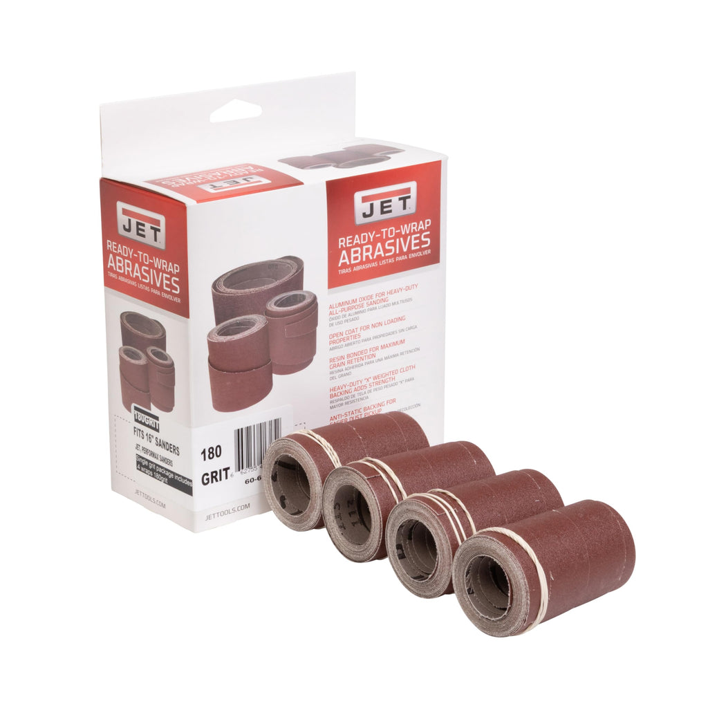 JET 16" Ready-to-Wrap Sandpaper, 180 Grit (60-6180)
