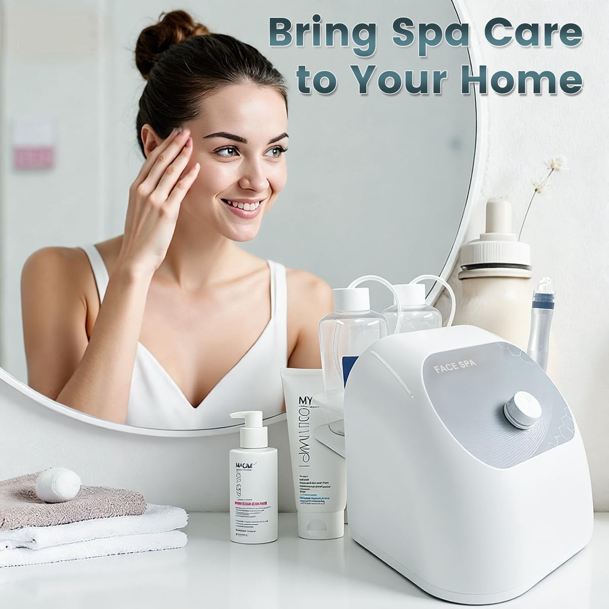 Hydrogen Oxygen Facial Machine, Hydro Facial Machine & Hydrodermabrasion Machine for Skin Care, Facial Vacuum Pore