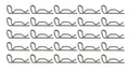 Metal Magery Replacement for Dixon AC1 Air Hose Fittings, Steel Standard Safety Clip, 5/64" Wire Diameter (Pack of 25)