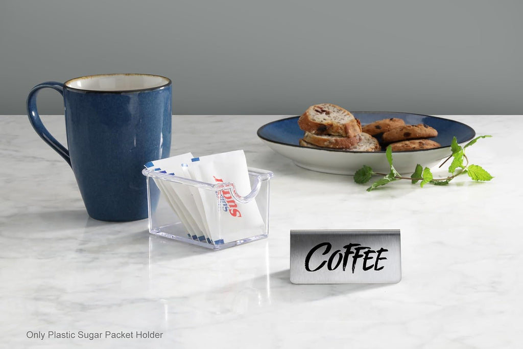 Plastic Sugar Packet Holder, Clear, Set of 12
