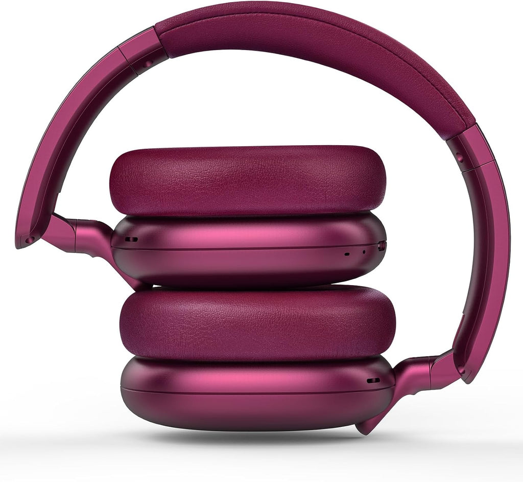 C6 Active Noise Cancelling Headphones, Wireless Over Ear Bluetooth Headphones, 60H Playtime, Lightweight Folding Deep