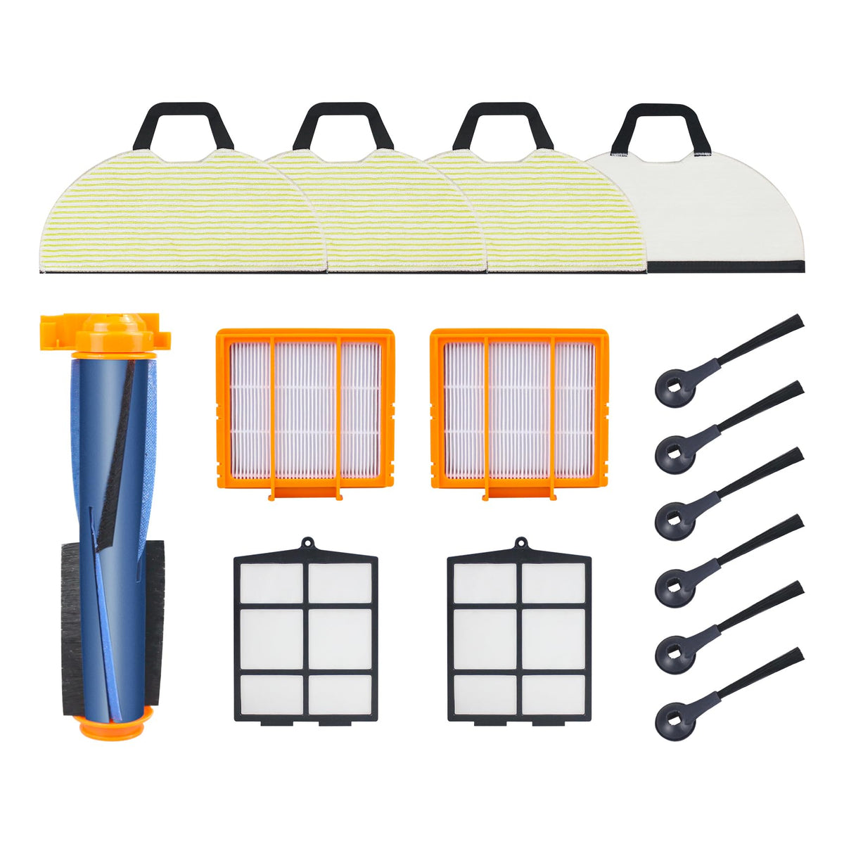 Replacement Parts for Shark RV2400WD RV2402WD AV2610WA AV2630WA RV2400WS UR2450WD Matrix 2-in-1 Robot Vacuum (15 Pack)