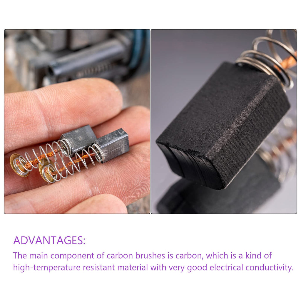 DMiotech 2 Pack 25mmx10mmx6mm Carbon Brushes for Electric Motor