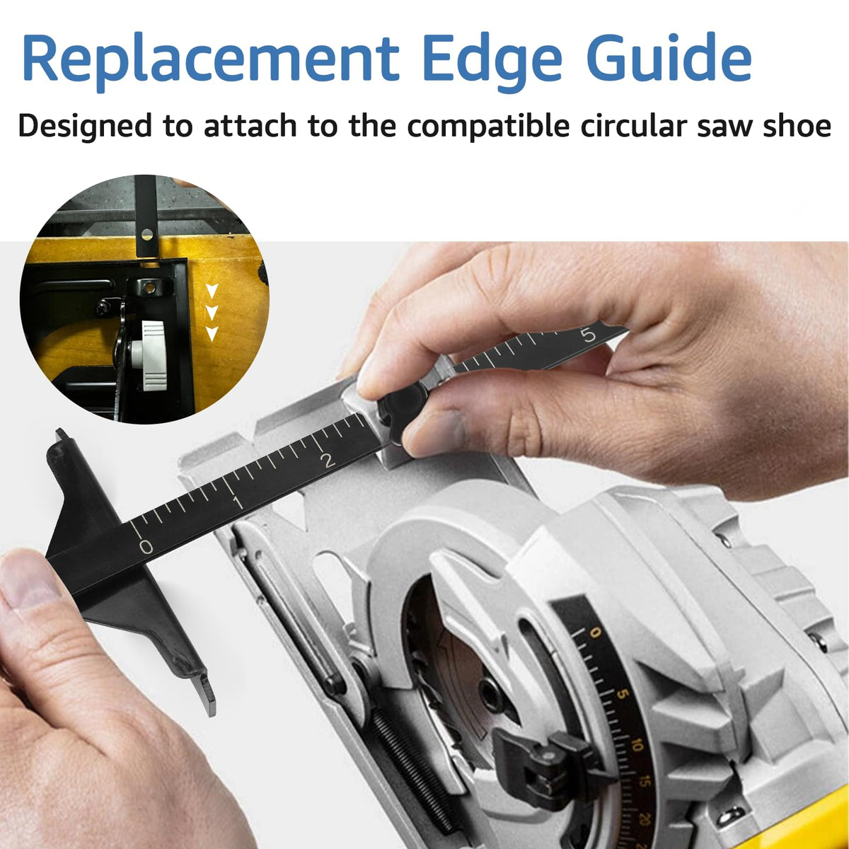 381091-00 Circular Saw Guide Edge Guide Replacement Fits DC390K, DW936