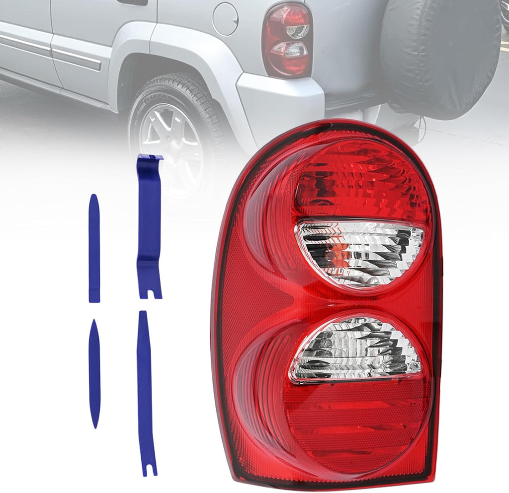 Left Tail Light Compatible with Jeep Liberty 2005 2006 2007 Replace 55157061AG CH2800158 Taillight Assembly