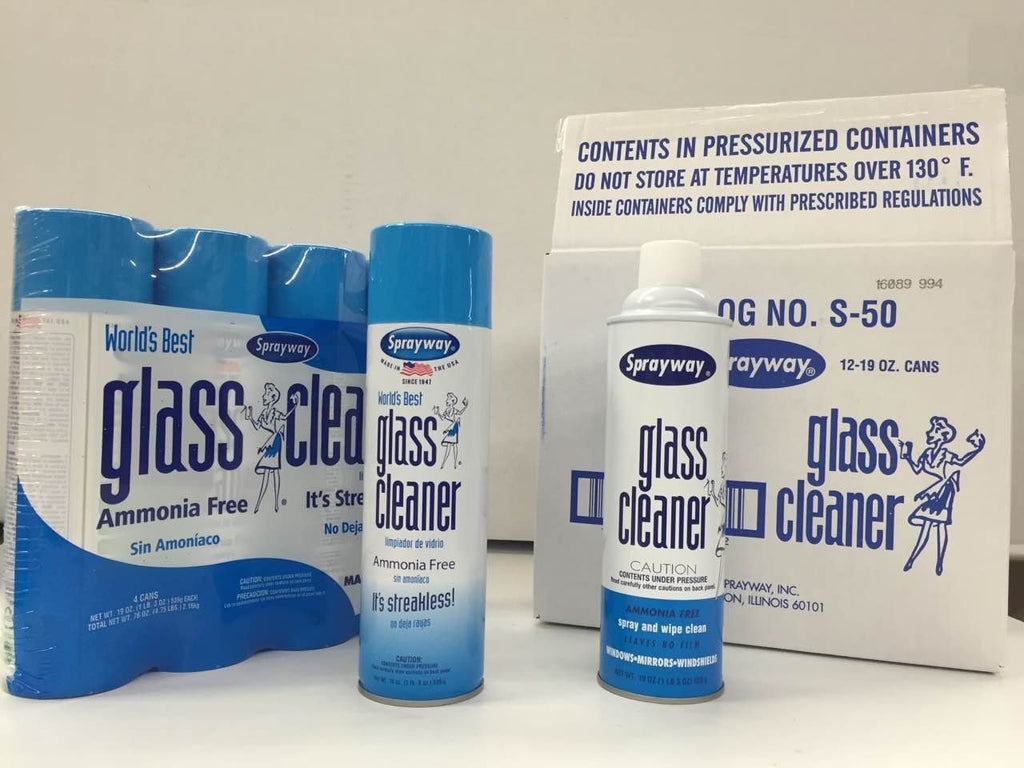 443331 Ammonia Free Glass Cleaner, 19 Oz. (4-Pack) (Packaging May Vary)