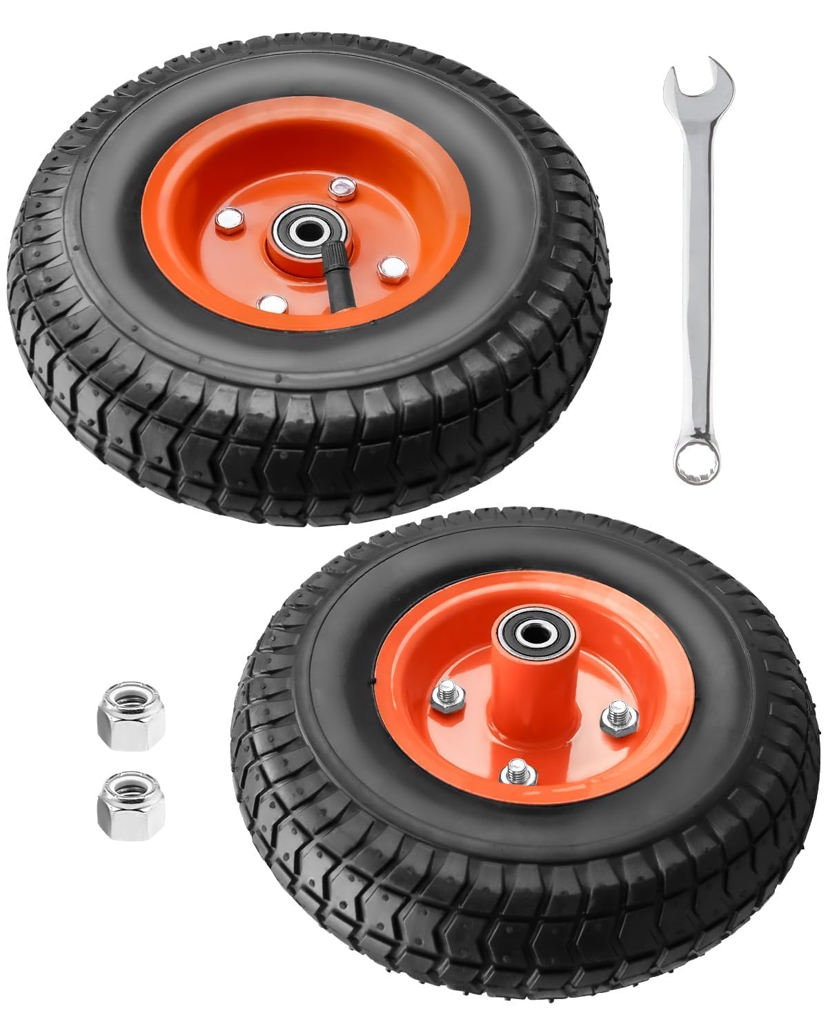 9Inch Replacement Wheel Kit Fit for Milwaukee Packout Rolling Tool Box