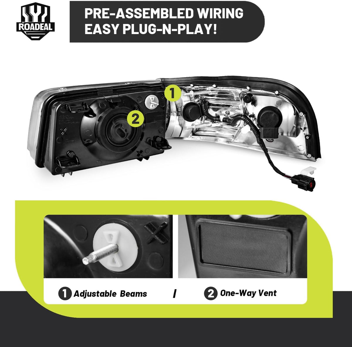 Headlights for 2006-2011 Mercury Grand Marquis