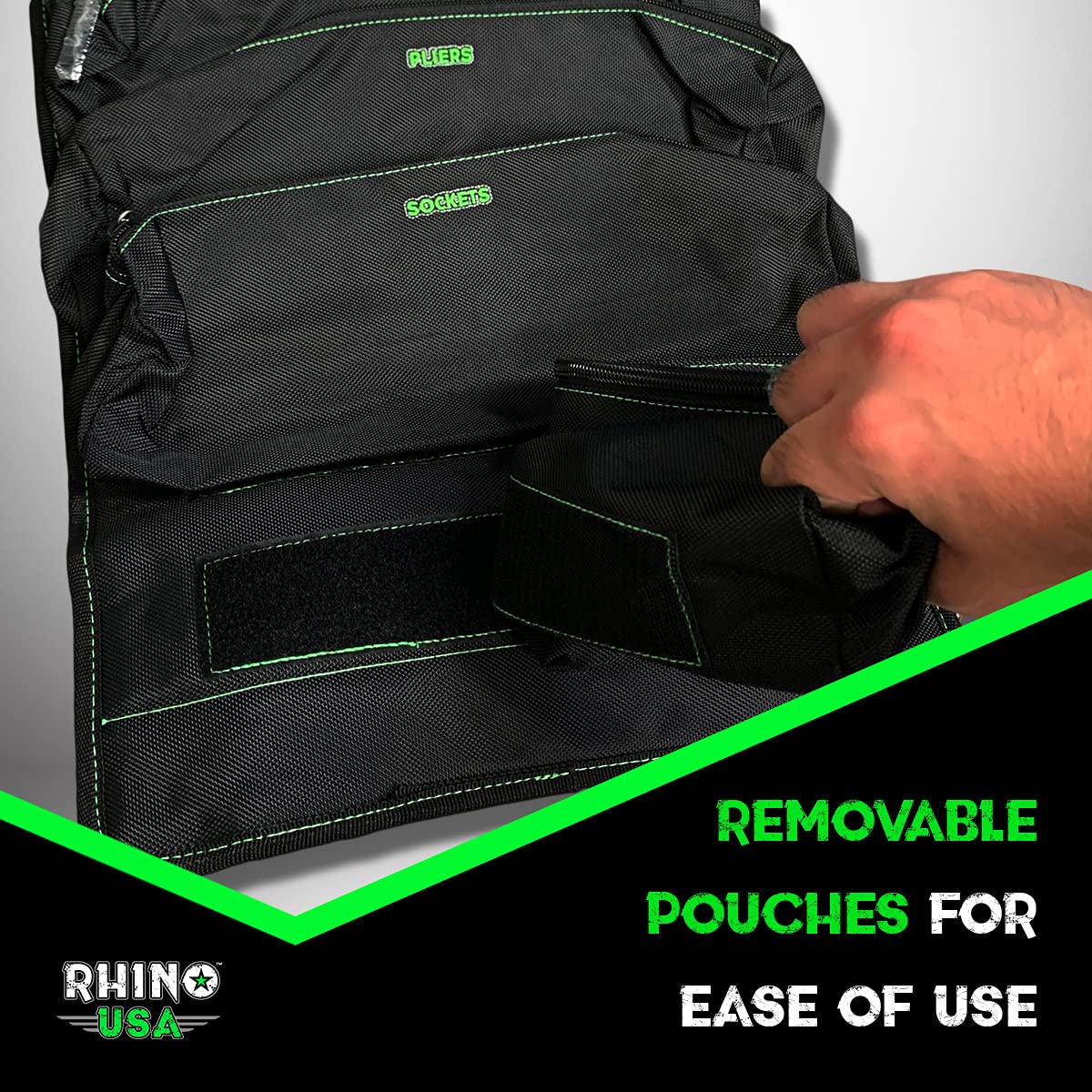 Tool Bag Roll - Heavy Duty Canvas Organizer for Tools