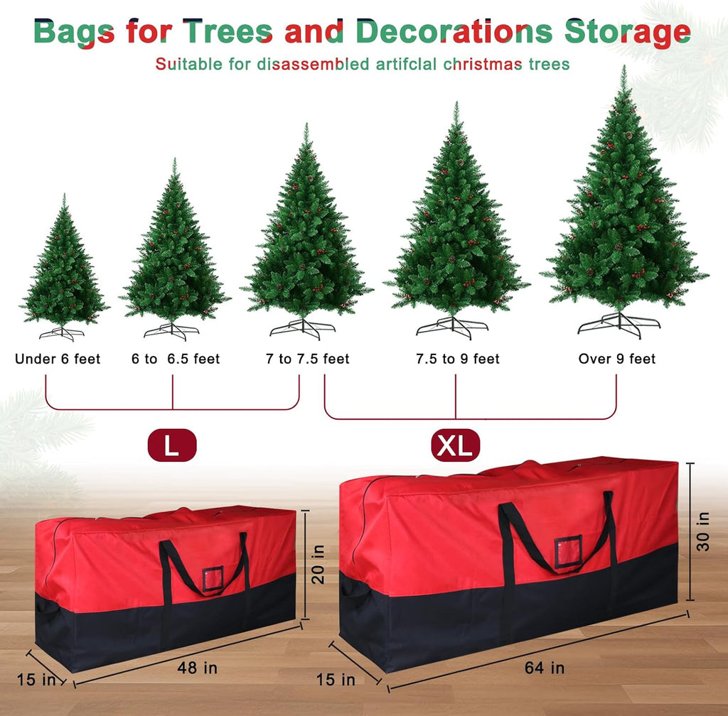 Christmas Tree Storage Bag, 7.5 ft, 600D Oxford