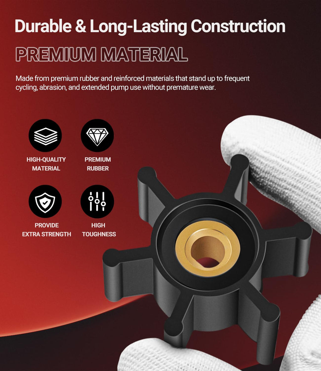 Replacement Impeller & O-Ring Kit Fit for Milwaukee M18 Transfer Pump, Replace 49-16-2771