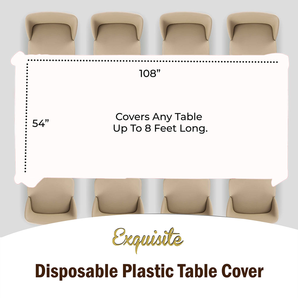 4th of July Plastic Table Cloth Disposable 12 Pack, 54 x 108