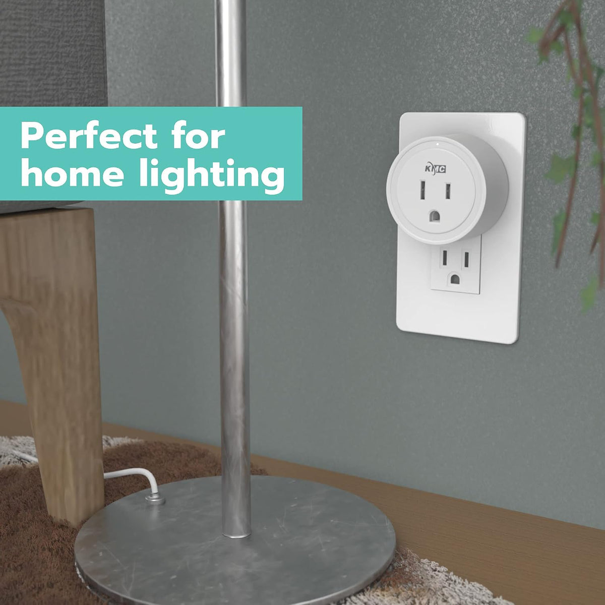 Smart Plug Mini 4-Pack, Wi-Fi Outlets for Smart Home, Remote Control Lights and Devices from Anywhere, No Hub