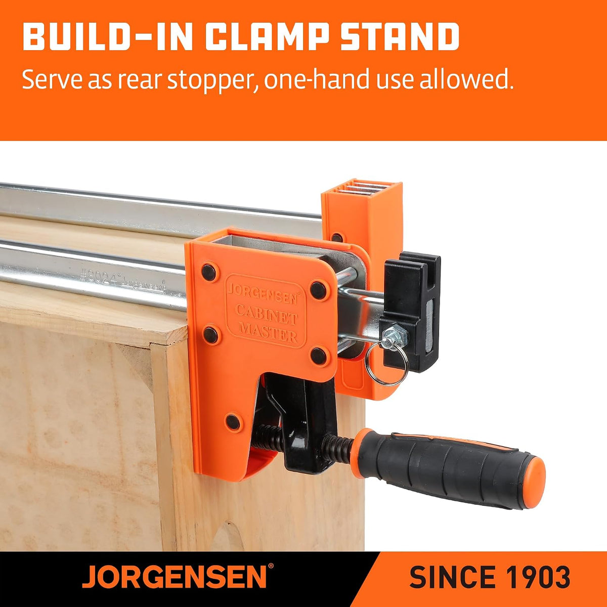 30-inch Bar Clamps Set, 2-pack Cabinet Master 90° Parallel Clamps | Steel Jaw Bar Clamps for Woodworking, 1500 lbs