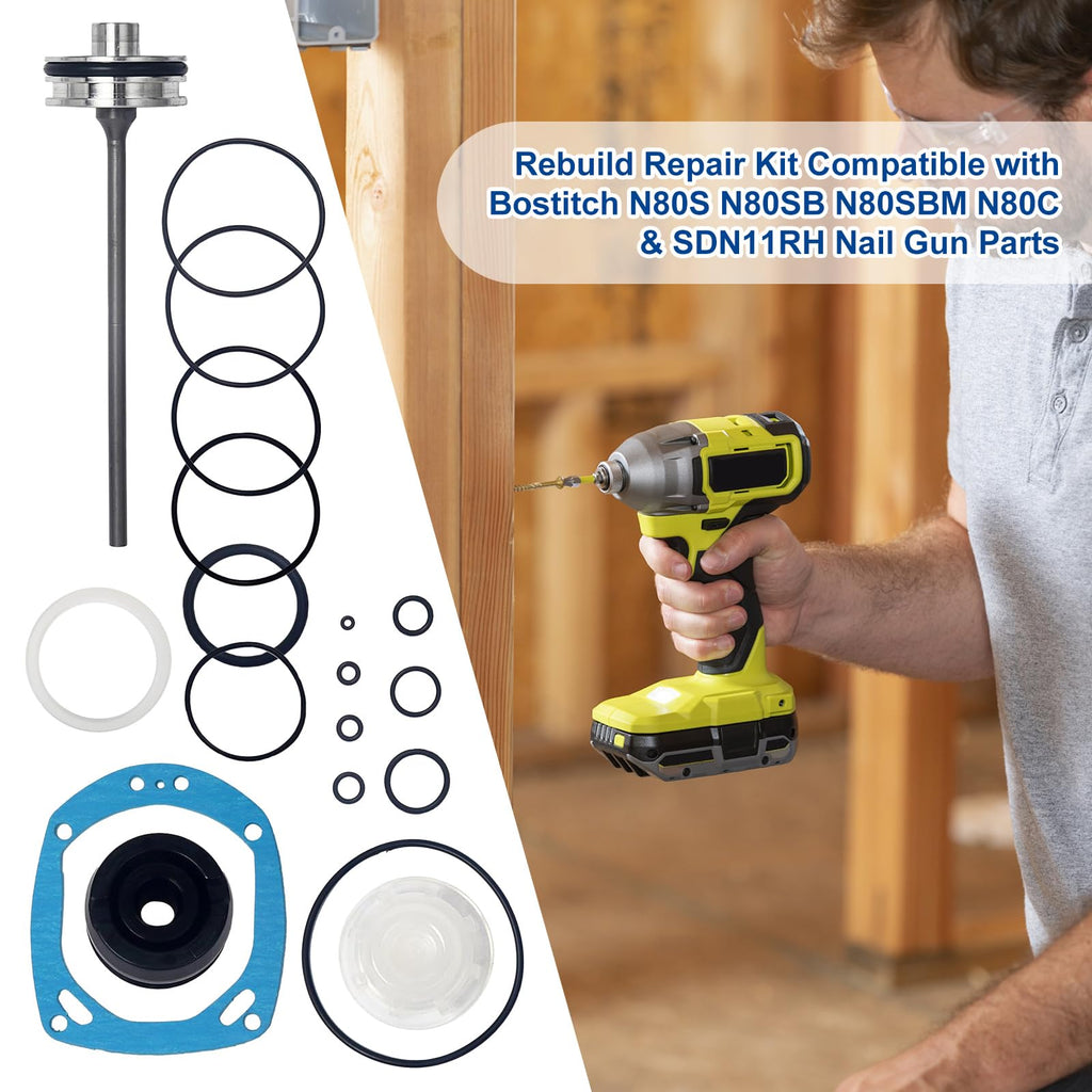 Rebuild Repair Kit Compatible with Bostitch N80S N80SB N80SBM N80C SDN11RH
