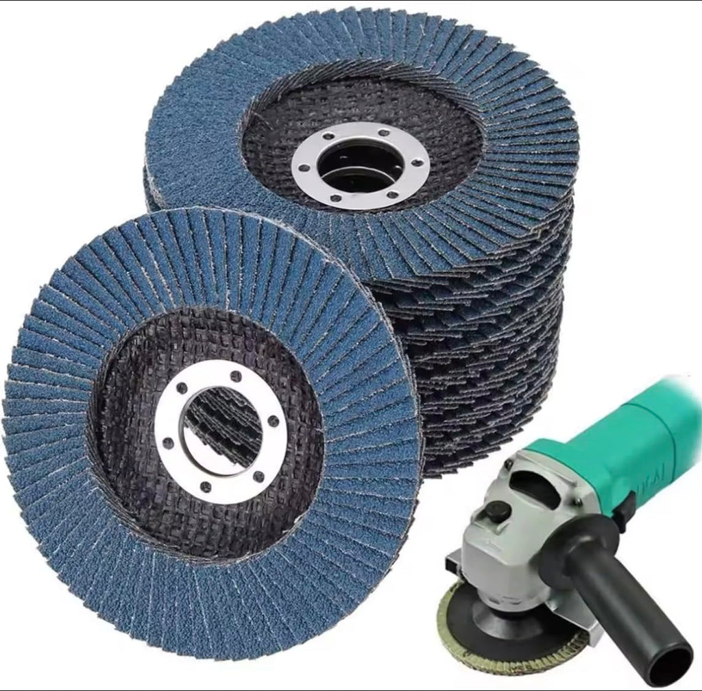 SIGNI 4" x 5/8" Premium Zirconia Flap Discs T27 10-Pack (4.5 inch T27 40#)