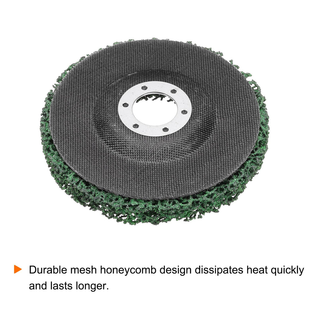 HARFINGTON Strip Disc Stripping Wheels 4.5" x 7/8" Stripping Discs Wheel for Angle Grinder Clean and Remove Paint Coating Rust Welds Oxidation, Green
