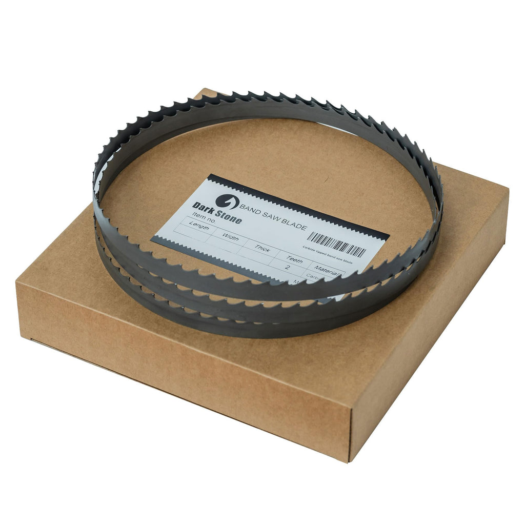 Dark Stone 142" Carbide-Tipped Resaw Bandsaw Blade, 3/4" x 2 TPI — Long-Life Carbide Teeth with Hook Tooth Geometry for Hardwood Resawing, Heavy-Duty Professional Use | Model DS23424
