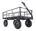 Steel Utility Cart, Heavy Duty Garden Wagon Cart, 1200 lb