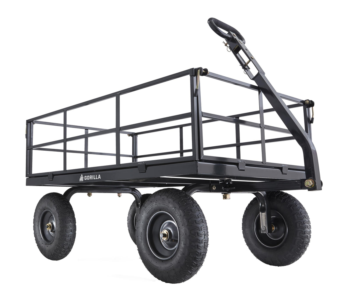 Steel Utility Cart, Heavy Duty Garden Wagon Cart, 1200 lb