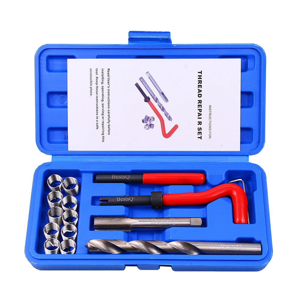 BestsQ 15pcs Thread Repair Kit M12 x 1.25mm Metric Thread Repair Insert Kit