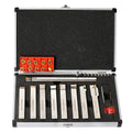 OSCARBIDE 5/8" Shank 9 pcs Nickel Plated Metal Lathe Tool & Boring Set