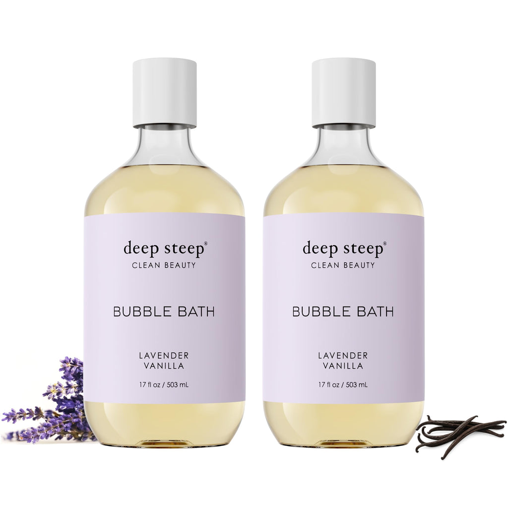 Bubble Bath, Lavender Vanilla, 17oz, 2-Pack, Hypoallergenic