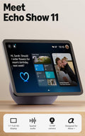 Echo Show 11 (newest model), Vibrant Full-HD 11" display with more viewing area and spatial audio, Designed for