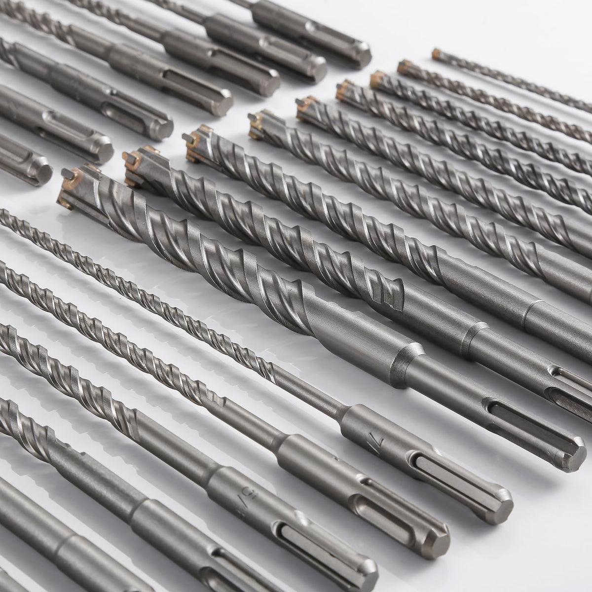 Wensilon Set 12inch Concrete Drill Bit kit Cross-Type Double Thread Carbide Material Suitable for Concrete, Brick, Cement Walls, Stone, Hammer Drill Bits for Concrete
