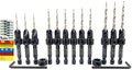 FTG USA Countersink Drill Bit Set 3 Pc #4, 6 Pc #6, 3 Pc #8, Tapered Bits