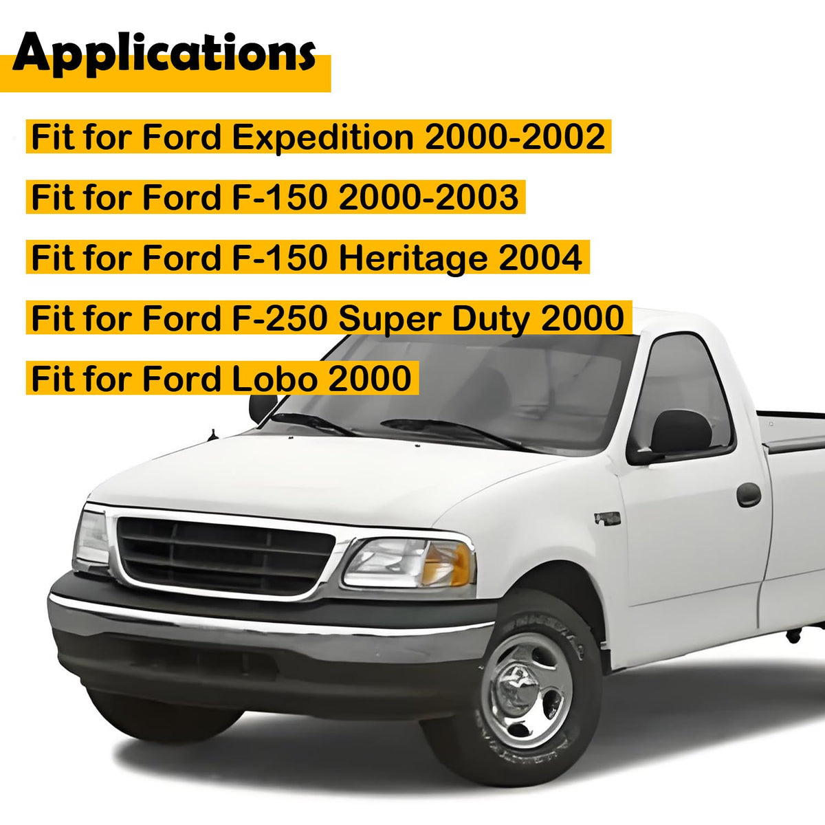Etersec YL3Z11654DAA Headlight & Fog Light Switch Compatible with 2000-2004 Ford F150, Expedition, F250 Super Duty, Lincoln Blackwood, Replace YL3Z11654DAB DS1380 SW2862