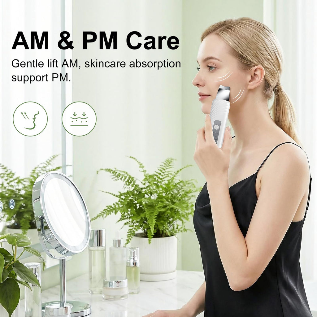 Blackhead Remover Tools, Face Scrubber Skin Spatula for Facial Cleansing, 4 Modes Pore Cleaner with 304 Stainless