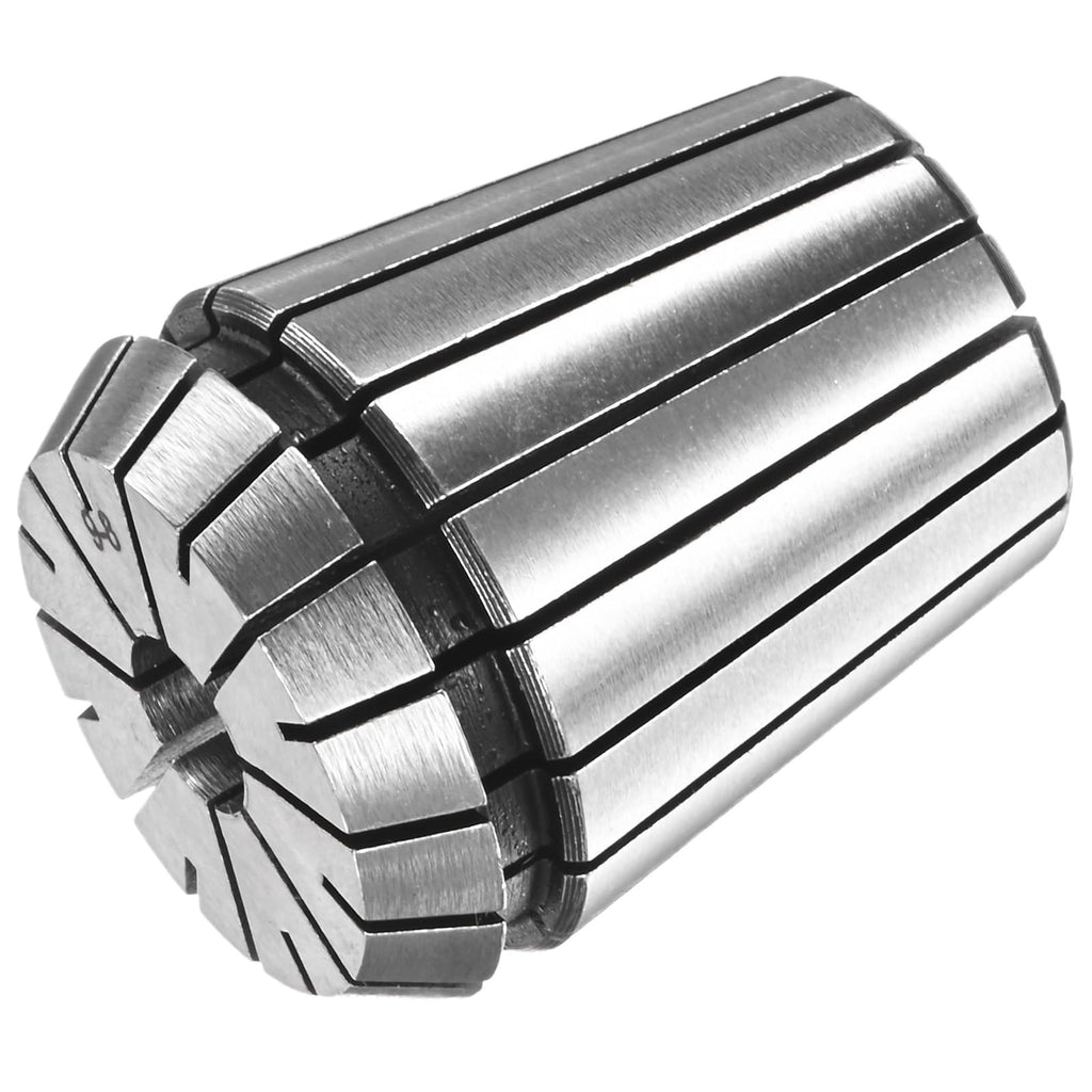 M METERXITY ER32 Spring Collet, 40Cr Steel Spring Collet Chuck 9mm Clamping Diameter for CNC Engraving Machine/Lathe Milling Tool [Silver,1.6x1.3"/ 40x33mm]