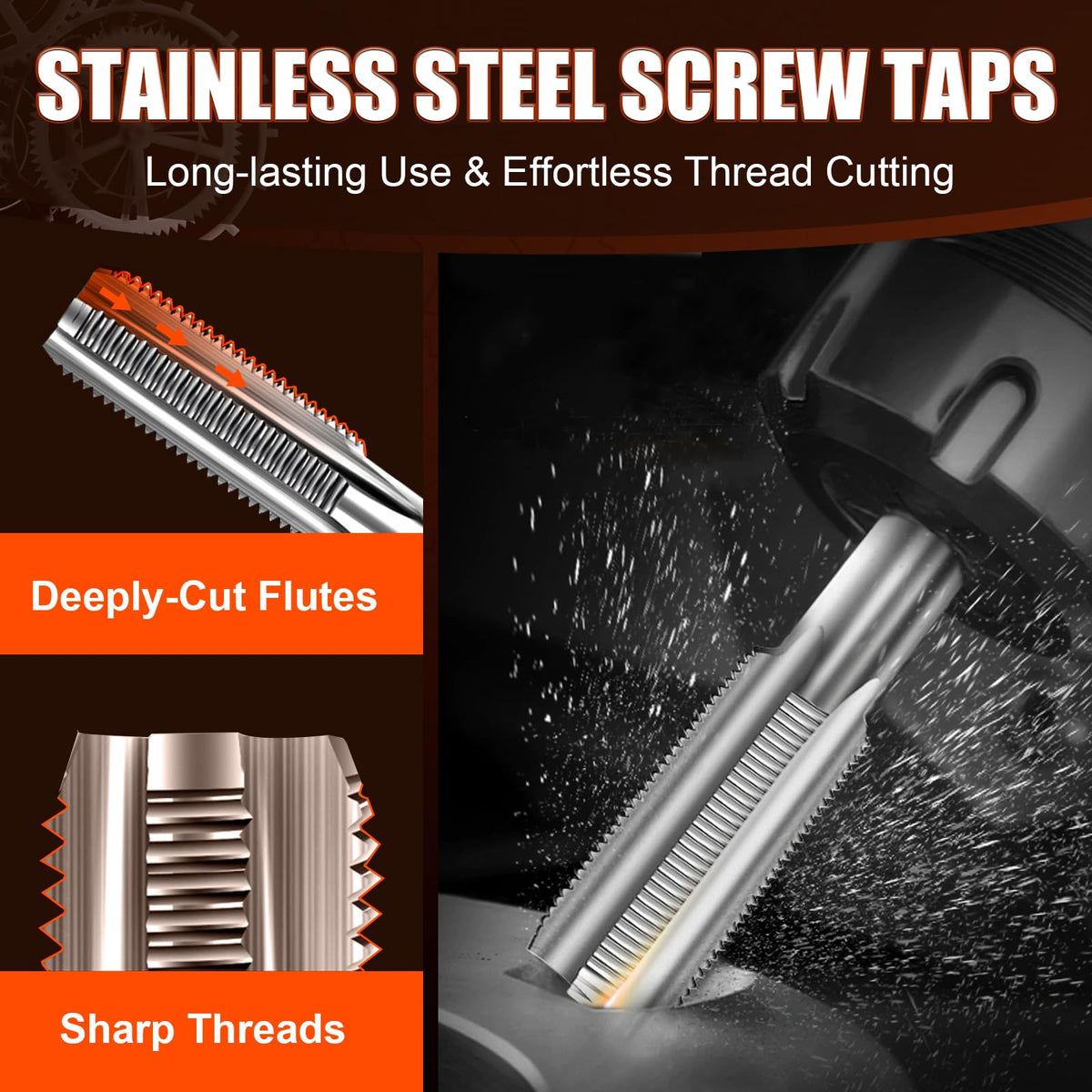 131PCS Thread Repair Kit, Metric Helicoil Repair Kit with HSS Drill Bits