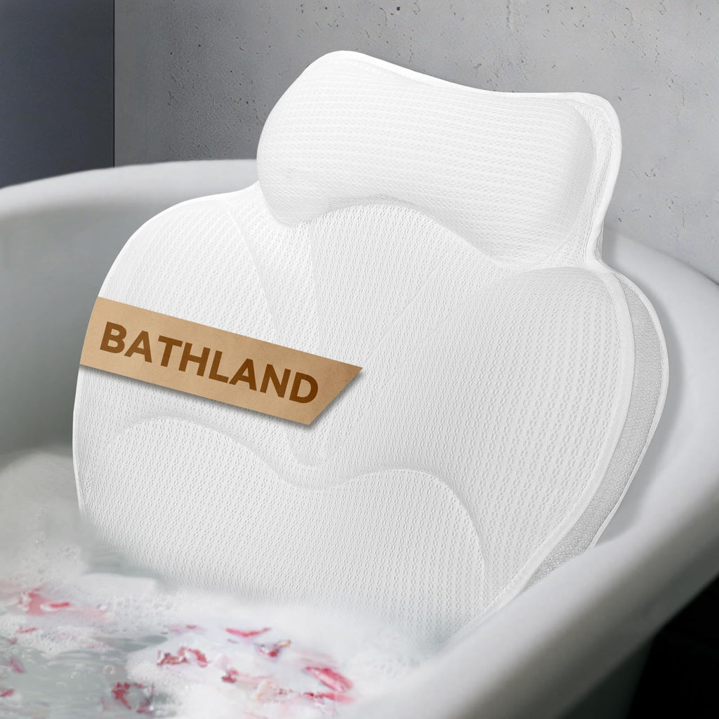 Bath Pillows for Tub - Luxury Bathtub Pillow Neck, Head, Back Support
