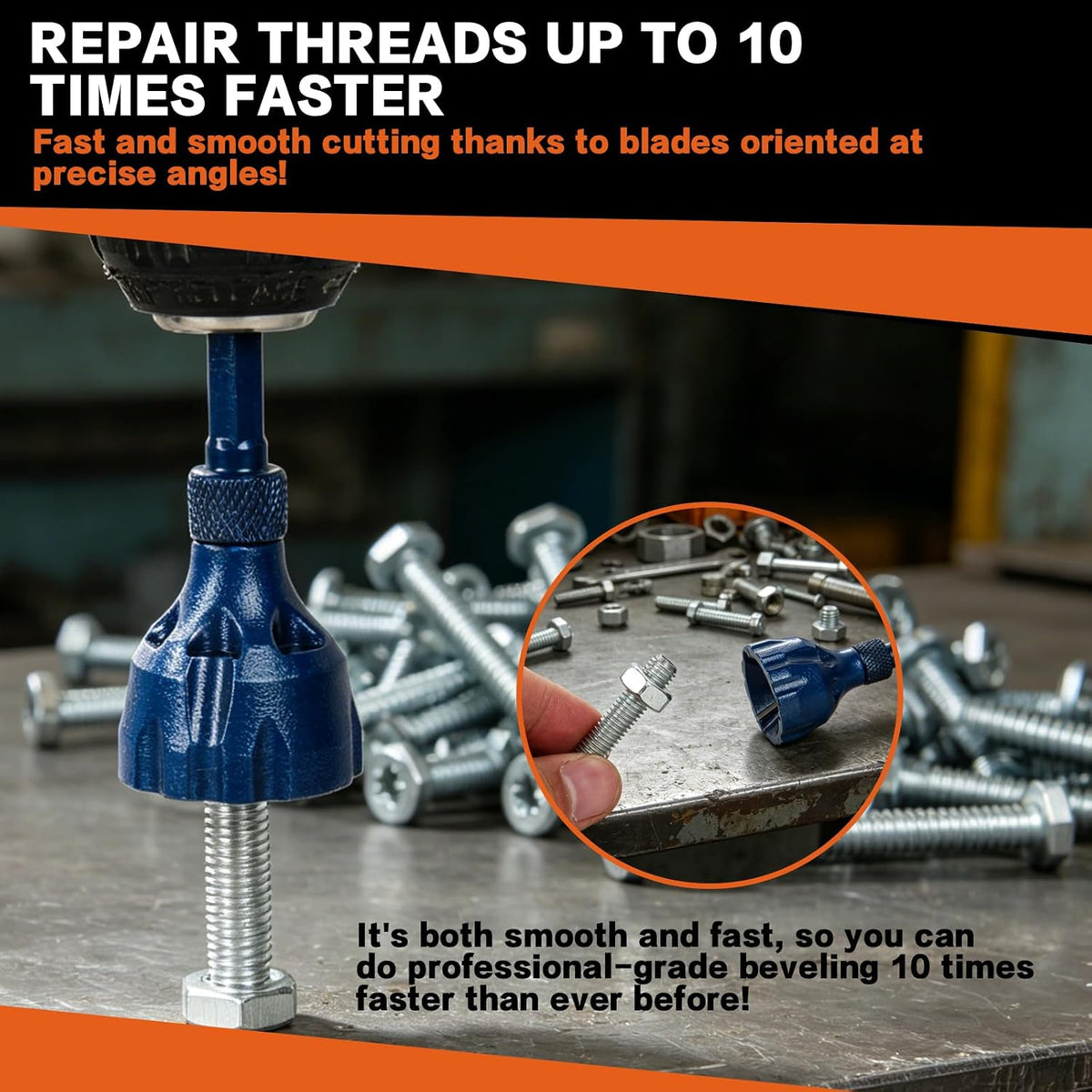 Heavy Duty Chamfer Deburring Tool, Deburring Drill Bit for Screws, Bolts Pipe, PVC, 3D Printing – 3‑20mm & 15‑35mm Dual Size, Premium Carbide Blades, Drill Attachment Burr Remover