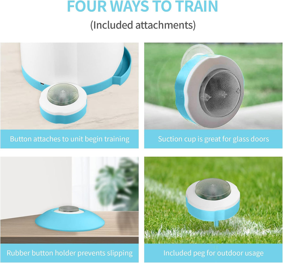 Automatic Dog Treat Dispenser with Button - Puzzle Memory Training Feeder, Pet Geek Button Treat Food Dispensing Toys