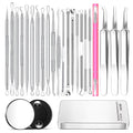 Pimple Popper Tool, Blackhead Remover Acne and Zit Comedone Extractor Kit
