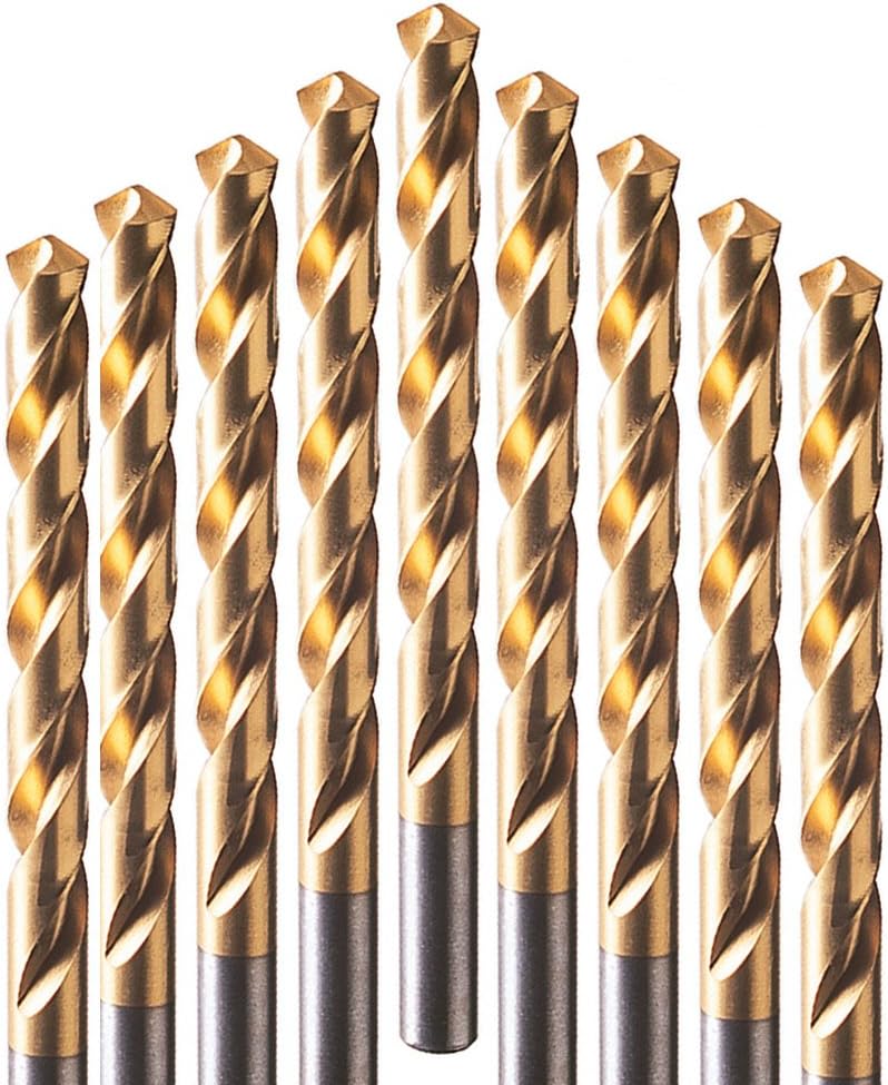 Champion Cutting Tool TiN Coated Jobber Drill Bits: 700T-1/8 (12 per pack)-Made in the USA