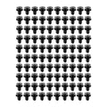 BCOWPV 100PCS Car Tail Light Retainer Clips, Vehicle Rear Side Tail Light Fastener Clips, Taillight Mounting Clamp Replaces 68061648AA, Compatible with Ram 1500 2500 3500 4500