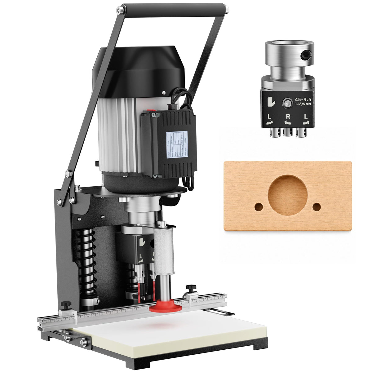 45-9.5mm Hinge Drilling Machine for Woodworking,1100W Boring Machine