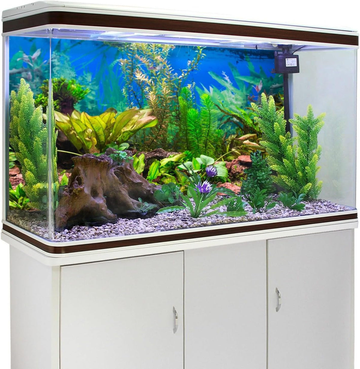 48x18 in Aquatic Plant Aquarium Backdrop Riverbed Fish Tank Background
