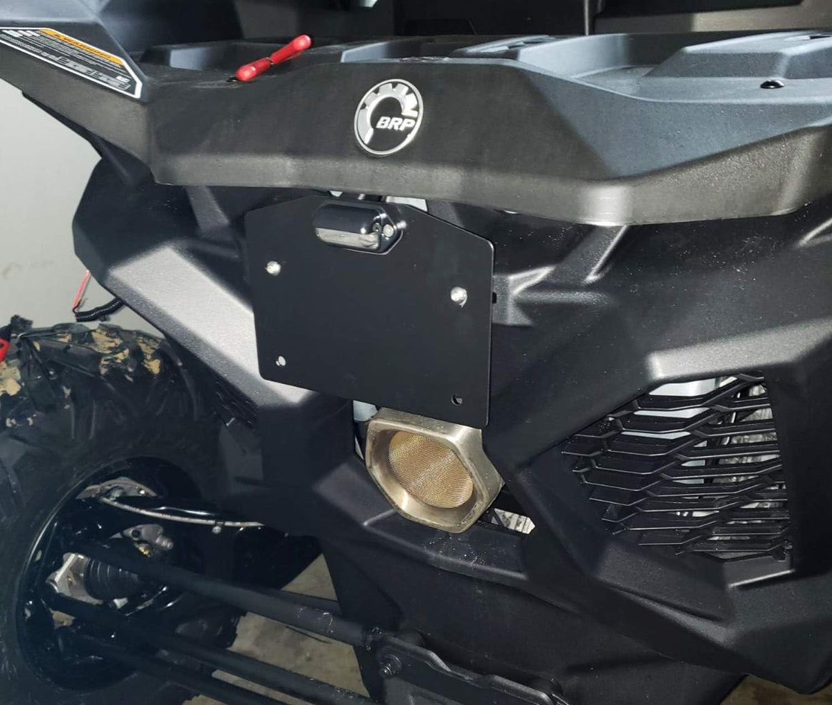 iJDMTOY LED License Plate Light & Bracket for Polaris/Can-Am/Kawasaki/Honda