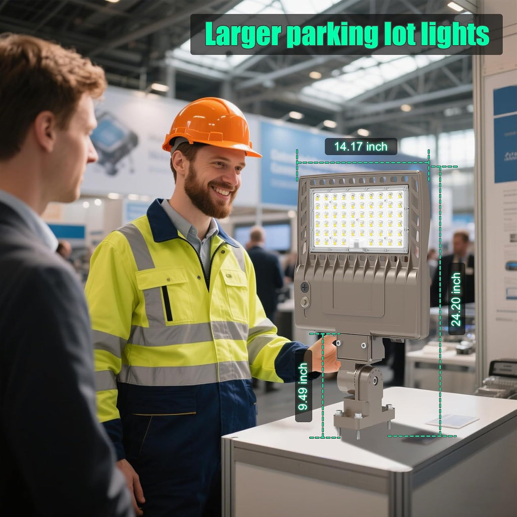 200W LED Parking Lot Lights Commercial Arm Mount, UL Listed Shoebox Light