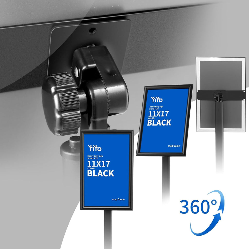 Sign Stand Poster Stand，adjustable heavy duty pedestal Sign Holder Floor Stand，aluminium frame floor standing for