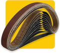 1x30 1 x 30 inch Sanding Belt Pack 1-Inch x 30-Inch,12 Pcs(4 Each of 80 120 150 Grits) Aluminum Oxide for Sander