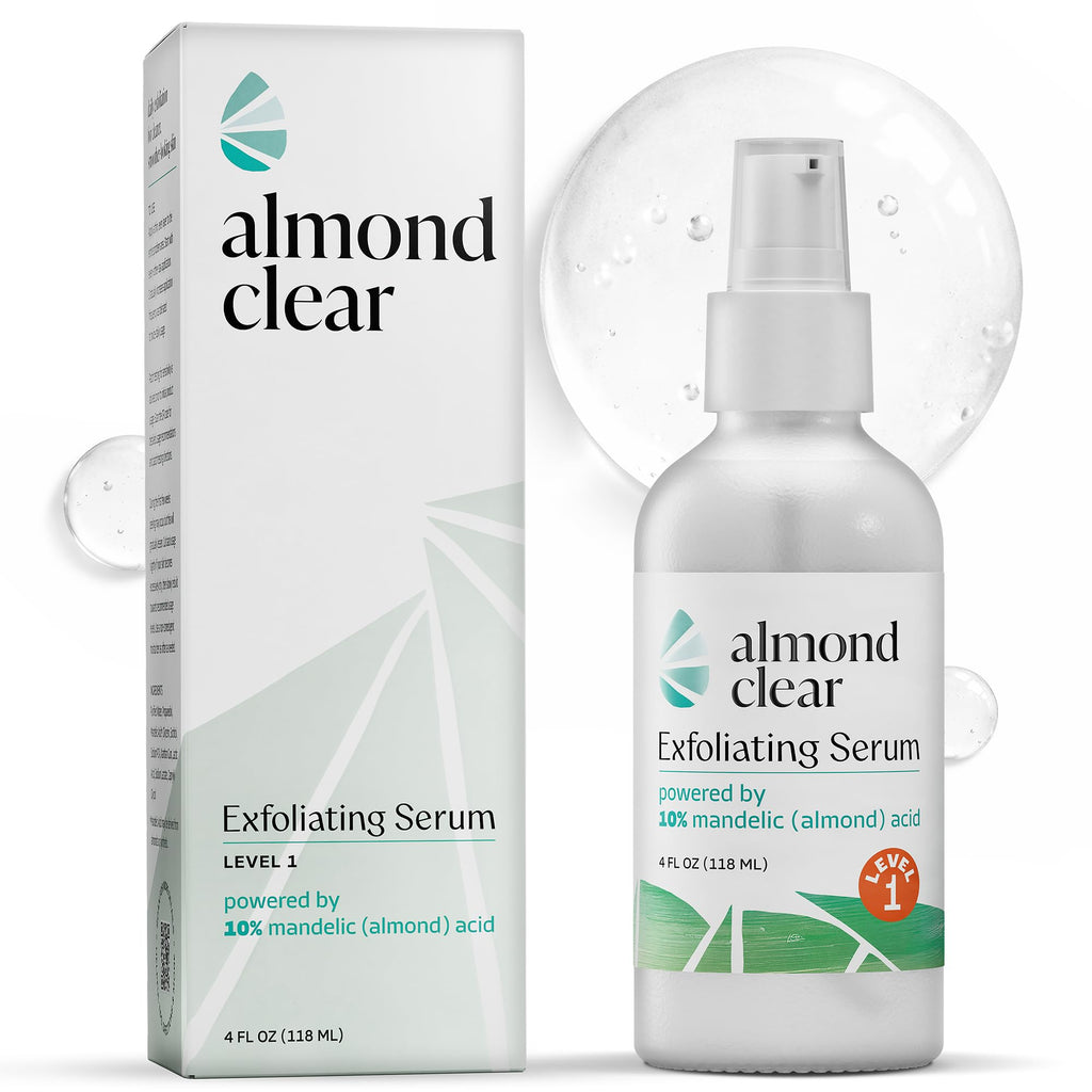 Mandelic Acid Level 1 Serum | Facial Serum for Acne, Folliculitis, Aging Skin, Ingrown Hairs, Dark Spots on Face